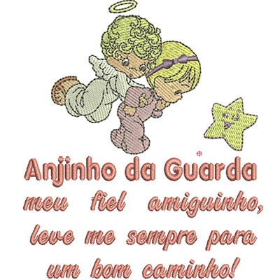 Matriz de matriz Matriz De Bordado Oração Anjo Da Guarda 6